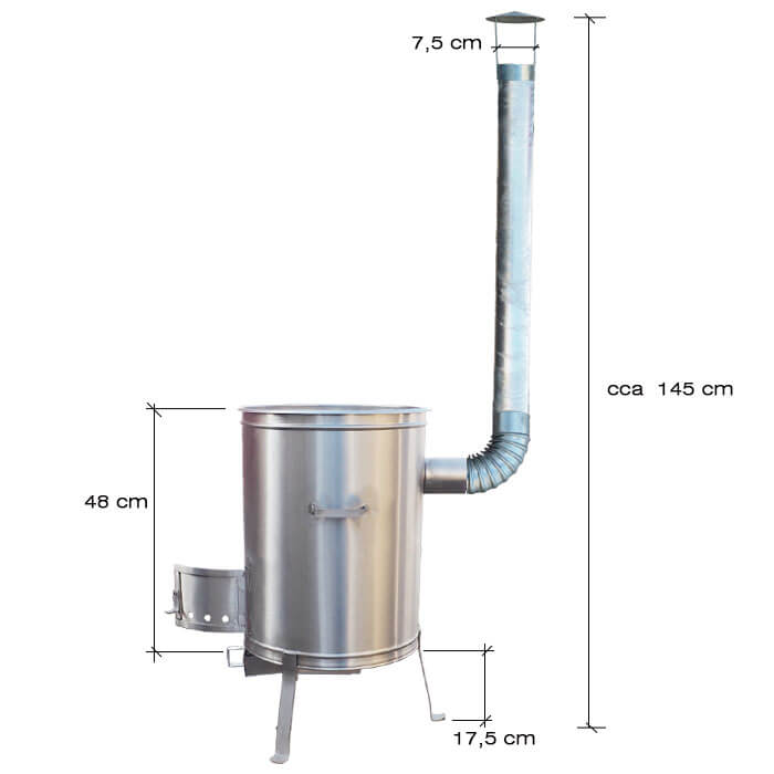 Nerezová kotlina pod kotlíky VYSOKÁ