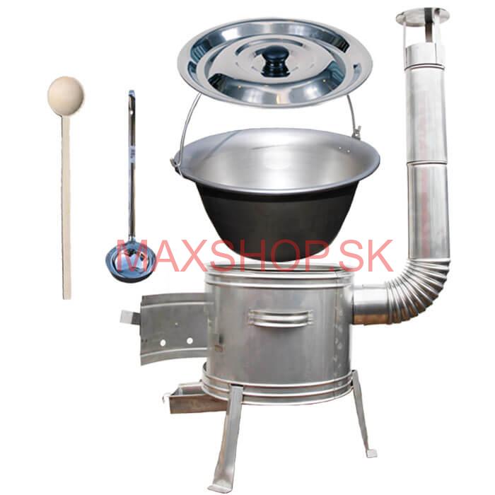 Kotlíkový set 31 cm TOPLUX + nerezový kotlík (1,5 mm) 10 L