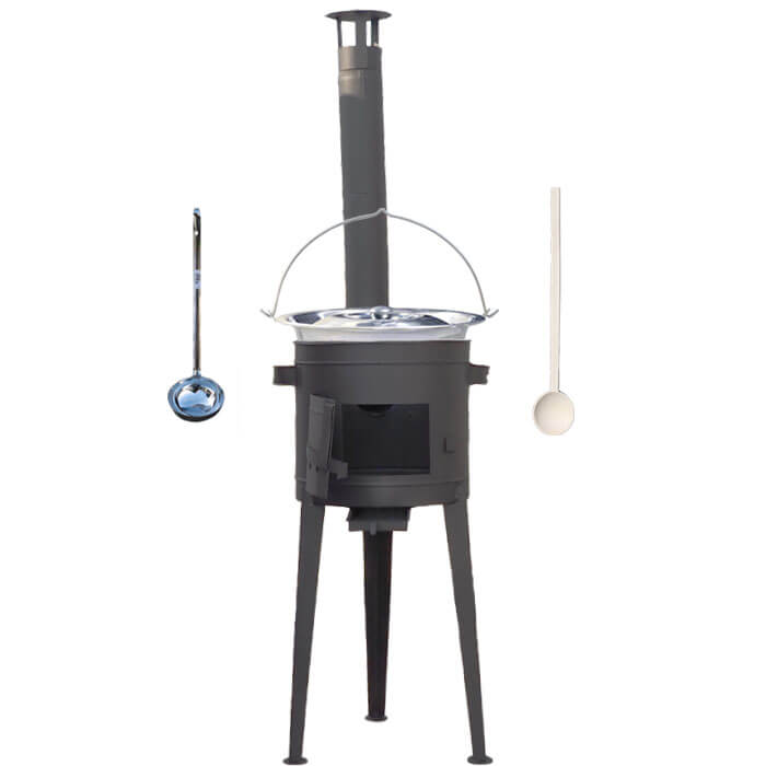 Kotlíkový gulášový set 42 PLUS 600 + nerezový kotlík 20 L (1,2 mm)