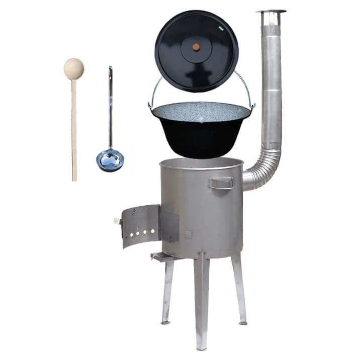 Smaltovaný kotlík 13 L (1,2 mm) + nerezová kotlina 36 cm LUXUS