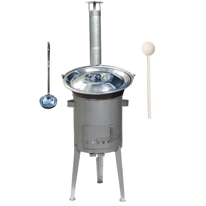 Nerezový kotlík 15 L (1,5 mm) + nerezová kotlina 36 cm LUXUS