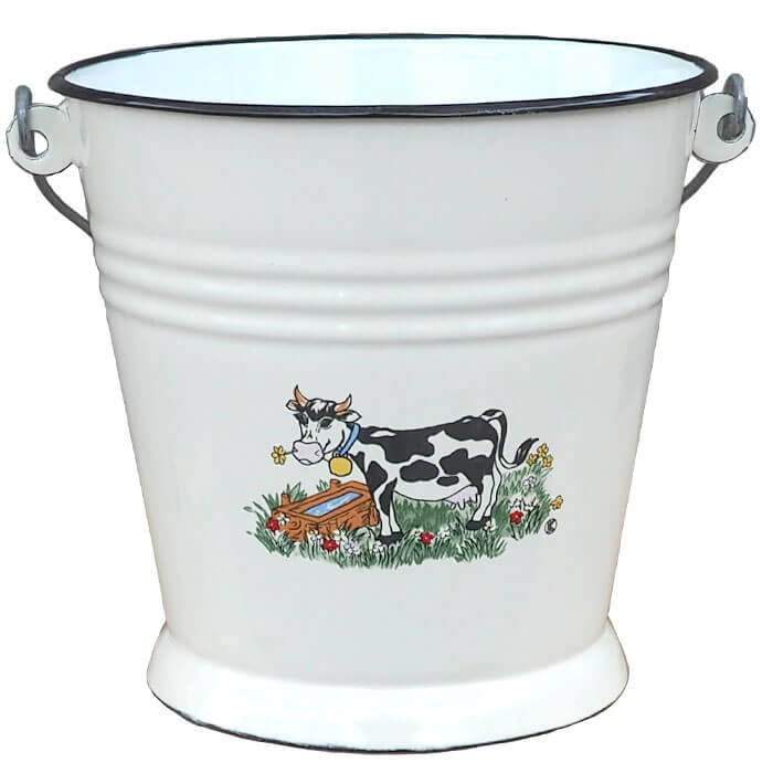 Smaltované vedro 5 L DECOR