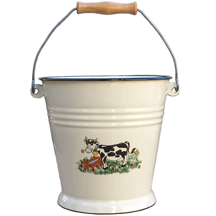 Smaltované vedro 5 L DECOR Kravička