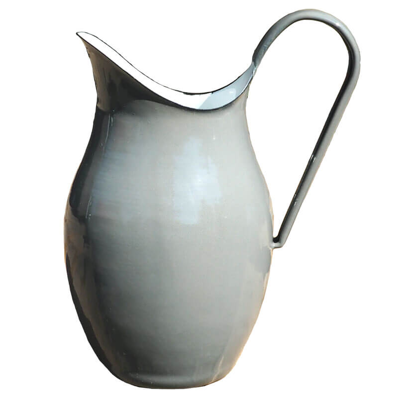 Smaltovaná krhla 2 L ŠEDÁ