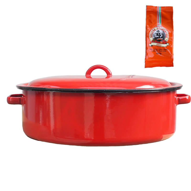 Smaltovaný kastról s pokrievkou 10 L CLASSIC + paprikové korenie na guláš