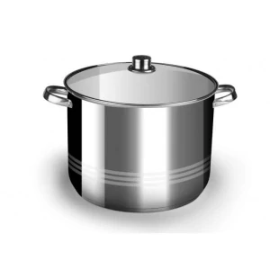 Nerezový hrniec 9 L + sklenená pokrievka