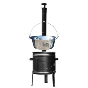 Nerezový kotlík 22 L + kovová kotlina 42 (KOV) + demontovateľné nožičky