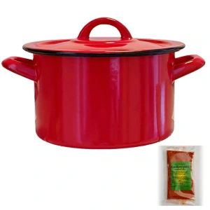 Smaltovaný hrniec s pokrievkou COMBI 4,5 l + korenie na kotlíkový guláš 50 g