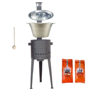 Nerezový kotol 40 L + vysoká kotlina 47 cm (1,5 mm) HODO Plus 600 + paprikové korenie na guláš