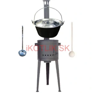 Smaltovaný kotlík 30 L (1,2 mm) + vysoká kotlina 47 cm (2 mm) HODO PLUS 600