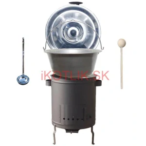 Nerezový kotlík 15 L (1,5 mm) + hrubostenná (1,5 mm) a žiaruvzdorná kotlina 36 PLUS 600