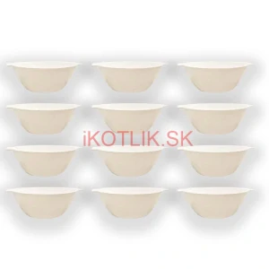 Sada 12 ks: Plastová miska na fajnový kotlíkový guláš a polievky – 500 ml