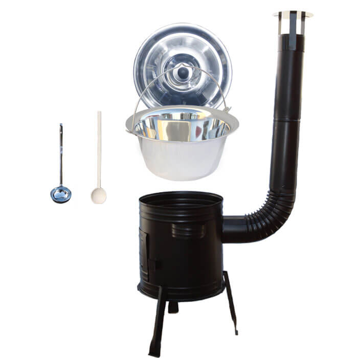 Antikorový kotlík 14 L (0,8 mm) + kovová kotlina 36 CLASSIC (KOV)