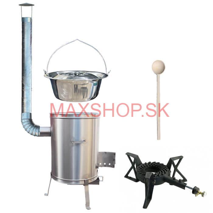 Antikorový kotlíkový set 42 LUX + antikorový kotlík (1,2 mm) 20 L + horák KEMPER