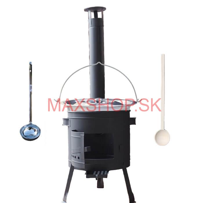 Kotlíkový gulášový set 42 PLUS 600 + nerezový kotlík 20 L (1,2 mm)