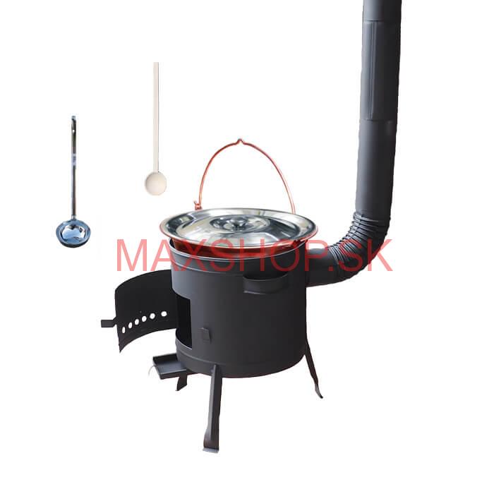 Kotlíkový gulášový set 42 PLUS 600 + medený kotlík 20 L (1,2 mm)