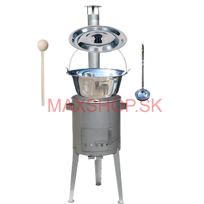 Antikorový kotlík 20 L (0,8 mm) + nerezová kotlina 42 cm LUXUS