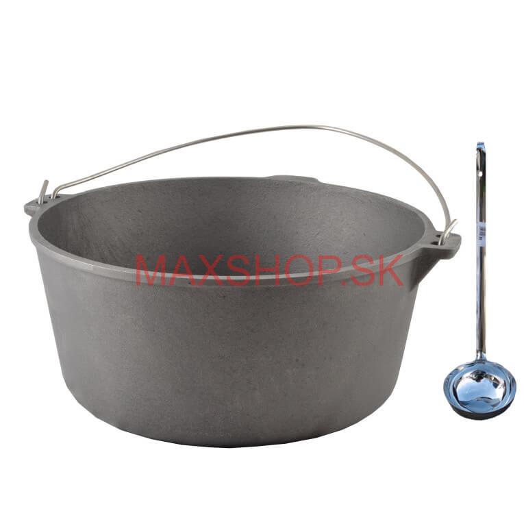 Liatinový kotlík 13 L + antikórová naberačka