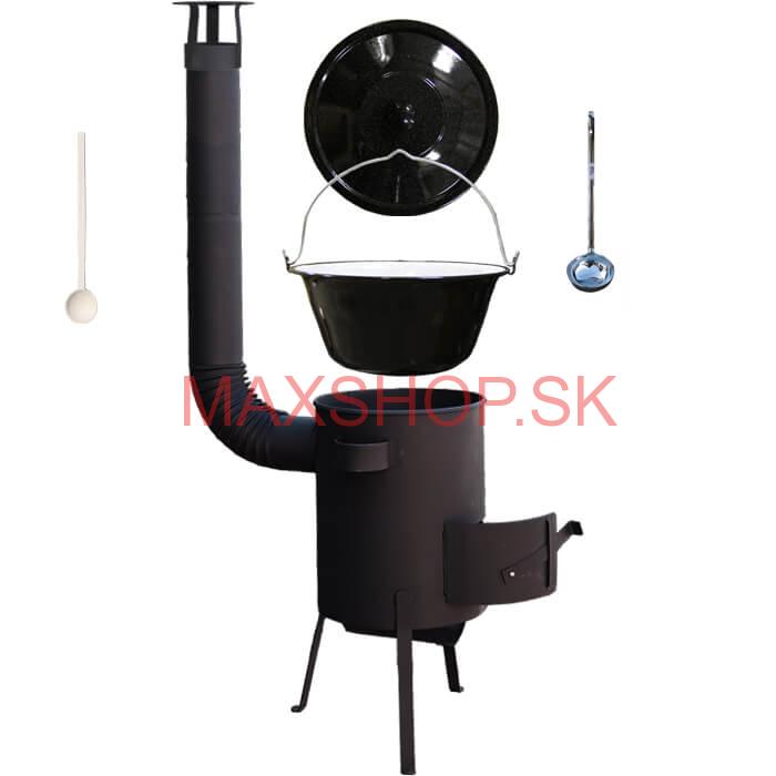 Smaltovaný kotlík 30 L + žiaruvzdorná kotlina 45 PLUS 600 4 MM