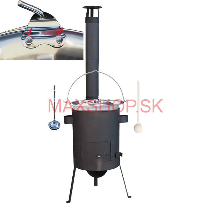 Antikorový kotlík 20 L (0,8 mm) + žiaruvzdorná kotlina 42 PLUS 600 4 MM