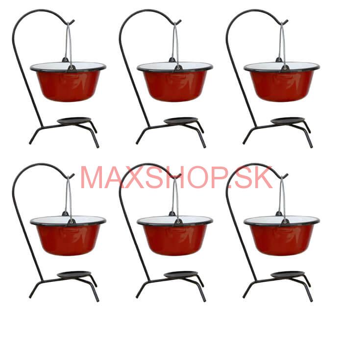 Servírovacia súprava SMALT RED 6 ks