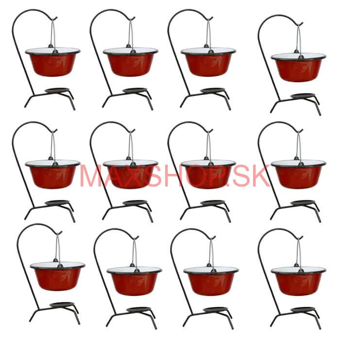 Servírovacia súprava SMALT RED 12 ks