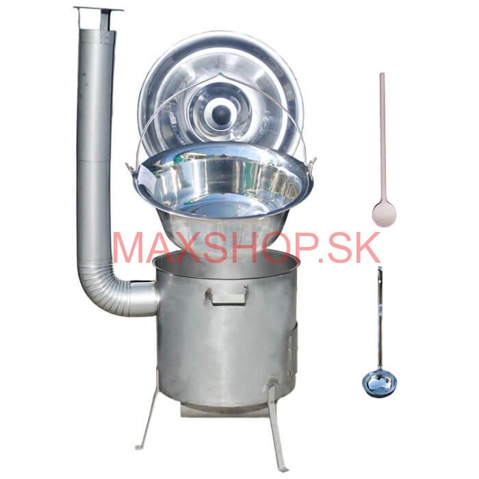 Nerezový kotlík 20 L (1,2 mm) INOX, zosilnená vysoká nerezová kotlina 42 cm KOMFORT