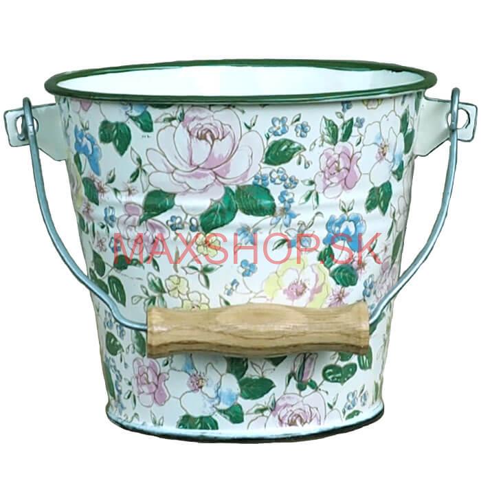 Smaltované vedro 1 L DECOR