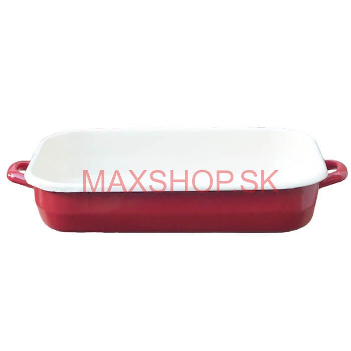 Smaltovaný pekáč 40 x 21,5 cm ČERVENÝ