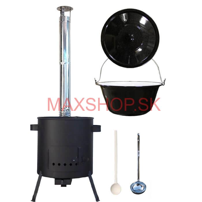 Smaltovaný kotlík 30 L + žiaruvzdorná kotlina (1 mm) 42 PLUS 600