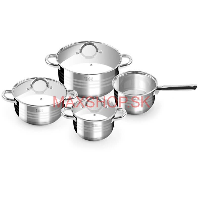 Nerezové hrnce 4 ks