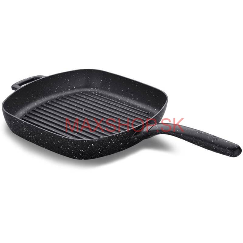 Grilovacia panvica s rúčkou 28 x 28 Grill Plus Volkanit