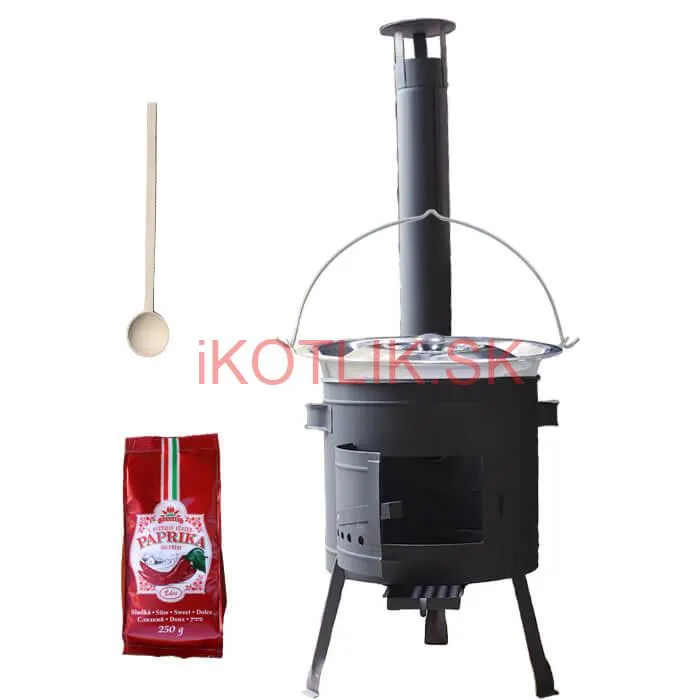 Nerezový kotlík 22 L (0,8 mm) INOX + hrubostenná (1,5 mm) žiaruvzdorná kotlina BALKY STRONG 42 PLUS 600