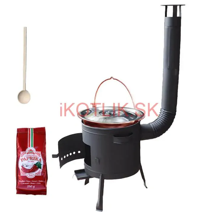 Medený kotlík 20 L (1,2 mm) + hrubostenná (1,5 mm) žiaruvzdorná kotlina BALKY STRONG 42 PLUS 600