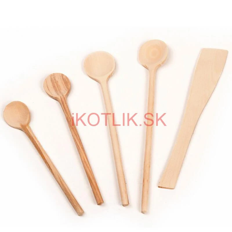 5-dielna sada drevených varešiek
