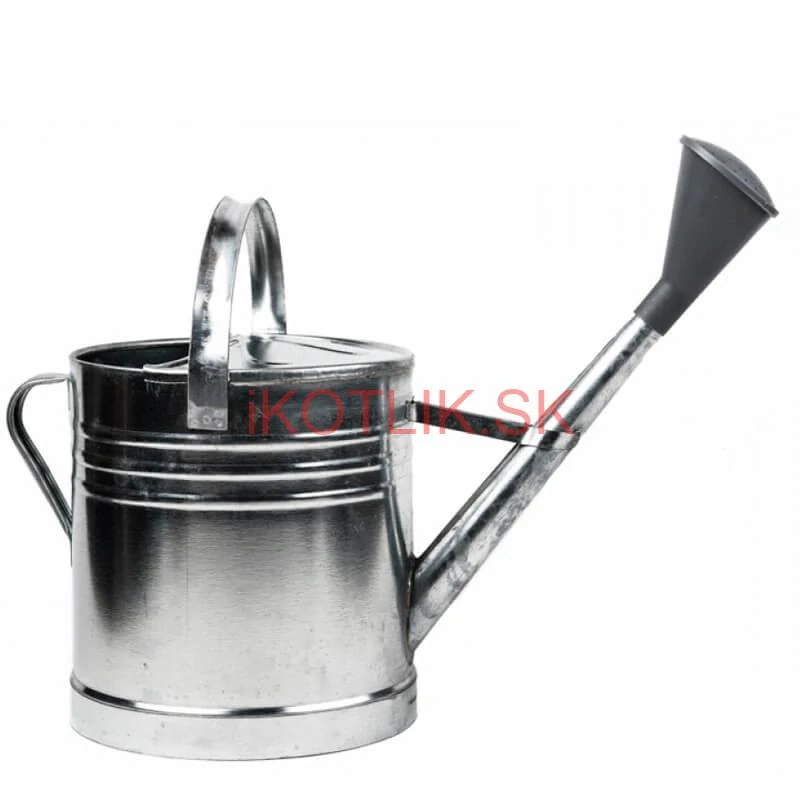 Pozinkovaná krhlica s ružicou 12 l (plechová)