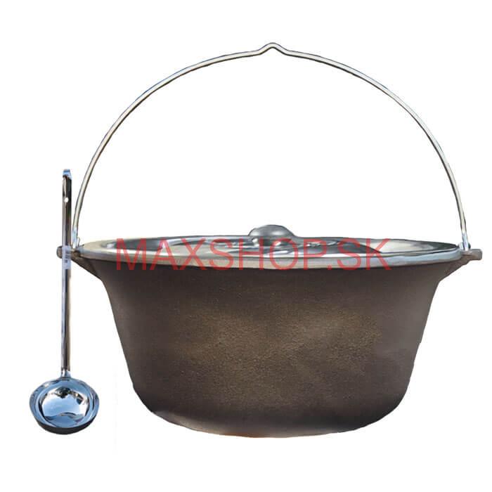 Liatinový kotlík 22 L + antikorová pokrievka