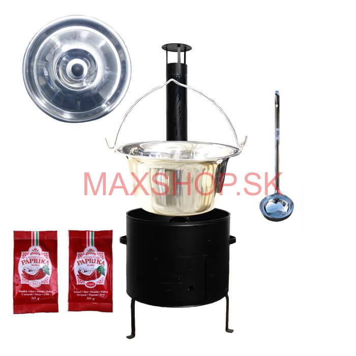 Kotlíkový gulášový set + Antikorový kotlík 15 L (1,2 mm)
