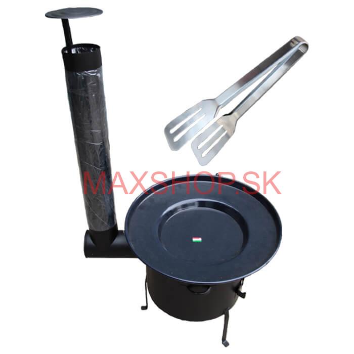 Grilovacia panvica s retiazkou + kotlina 39 cm