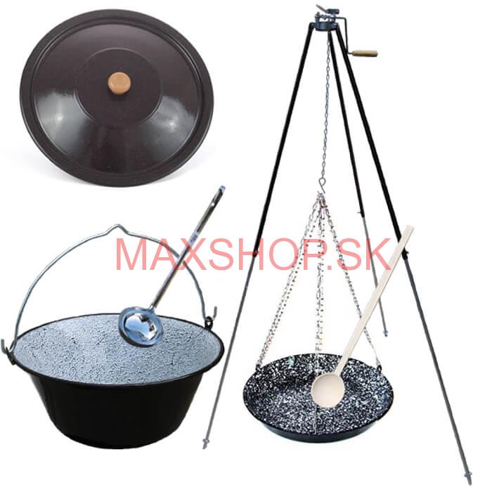 Kotlík s trojnožkou VAR 25 L SMALT + Grilovacia panvica