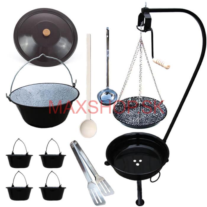 Kotlíková súprava 13 L SMALT + grilovacia panvica PARTY MIX