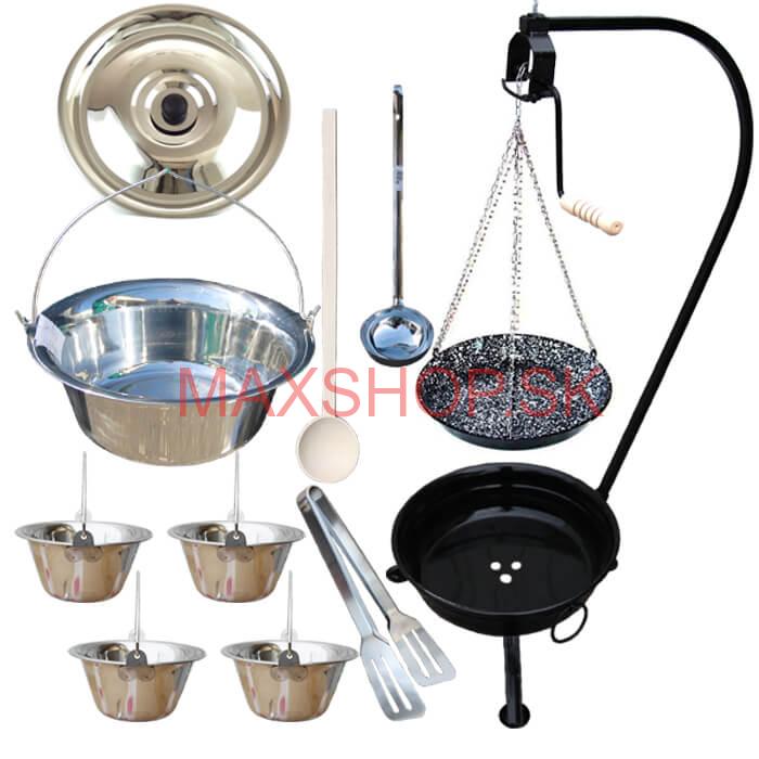 Kotlíková súprava 10 L NEREZ + grilovacia panvica PARTY MIX