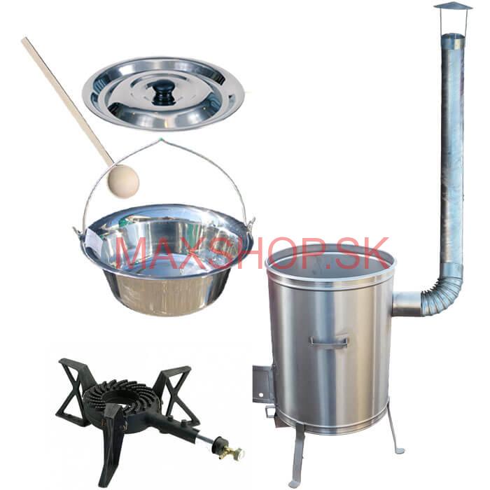 Antikorový kotlíkový set 42 LUX + antikorový kotlík (1,2 mm) 20 L + horák KEMPER