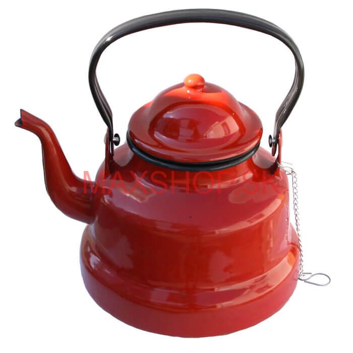 Smaltovaný čajník 3 L RED