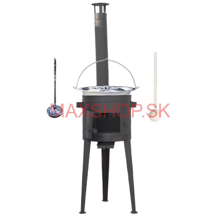 Kotlíkový gulášový set 42 PLUS 600 + nerezový kotlík 20 L (1,2 mm)