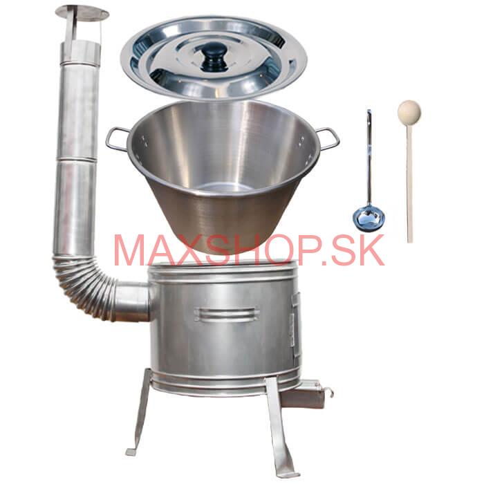 Nerezový kotol 40 L + nerezová kotlina 45 cm TOPLUX