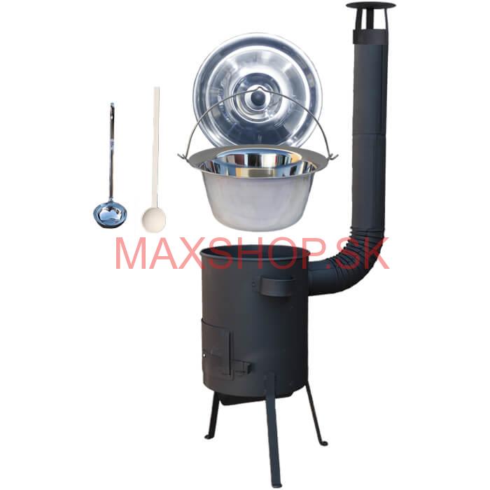 Antikorový kotlík 22 L (0,8 mm) + žiaruvzdorná kotlina 42 PLUS 600 4 MM