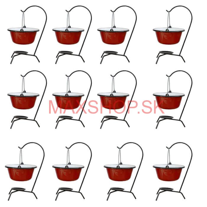 Servírovacia súprava SMALT RED 12 ks