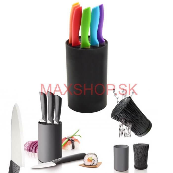 Stojan na nože štetinový