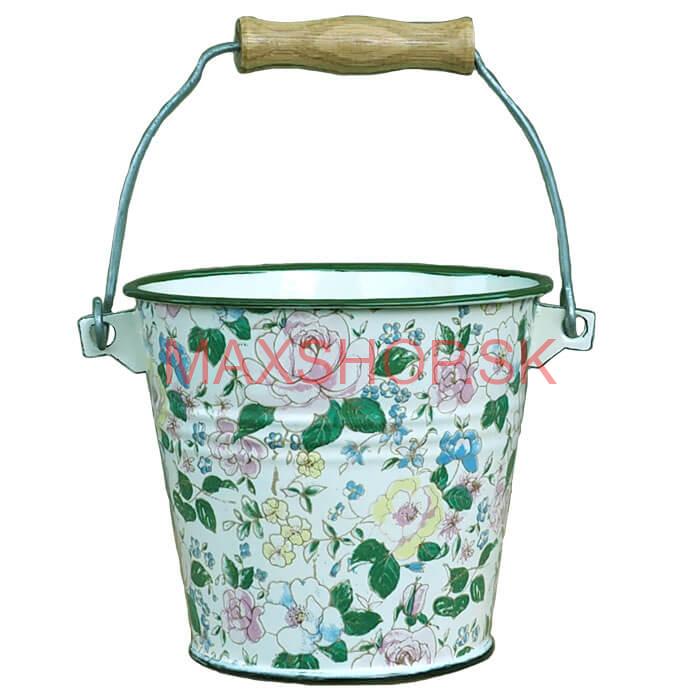Smaltované vedro 1 L DECOR